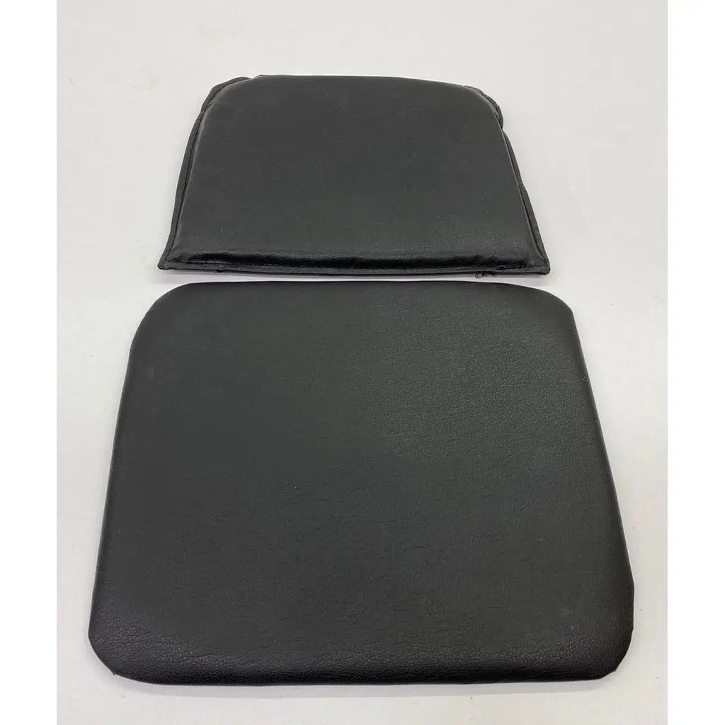 Knsz minder seti 1 li zng&mğr&uslu syh suni deri tel bar sandalyesi oturma ve sırt minderi set