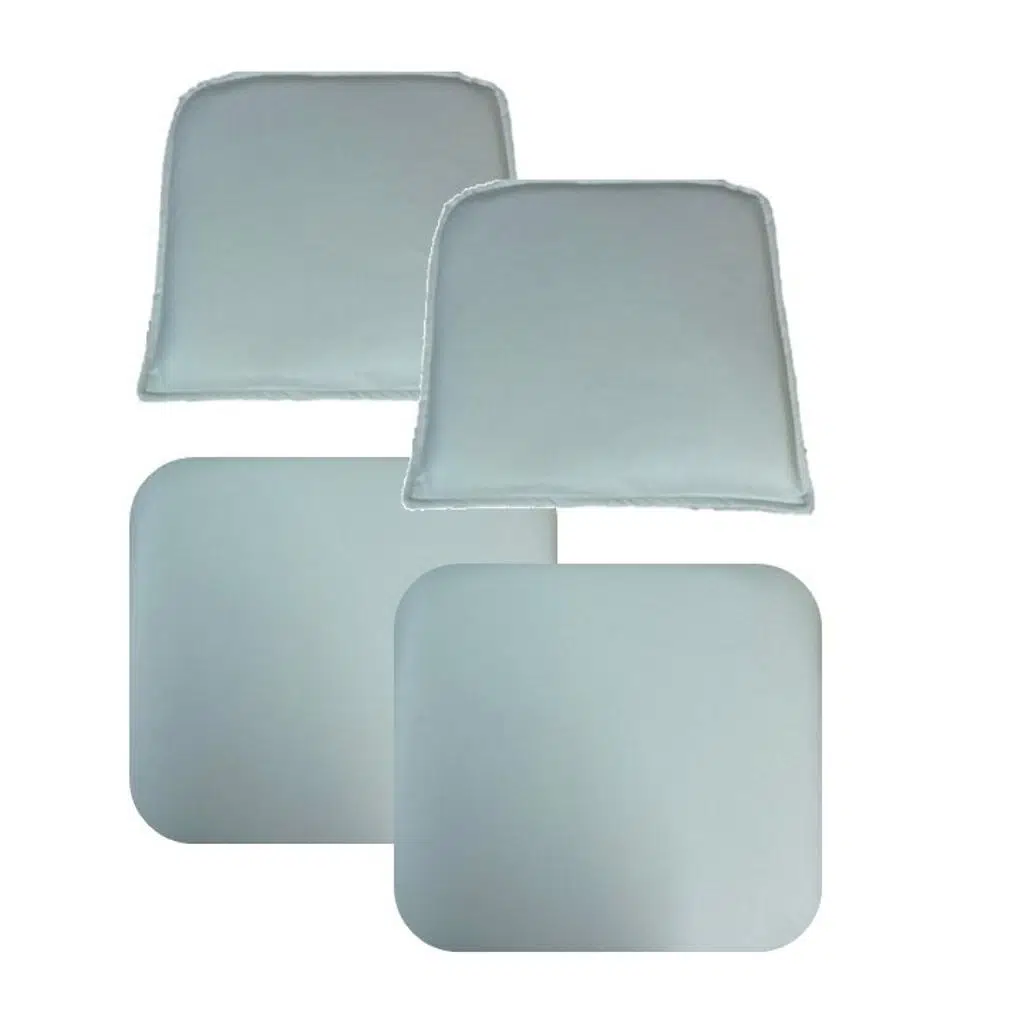 Knsz minder seti 2 li mazlum byz suni deri oturma ve sırt tel sandalyesi minderi bir arada