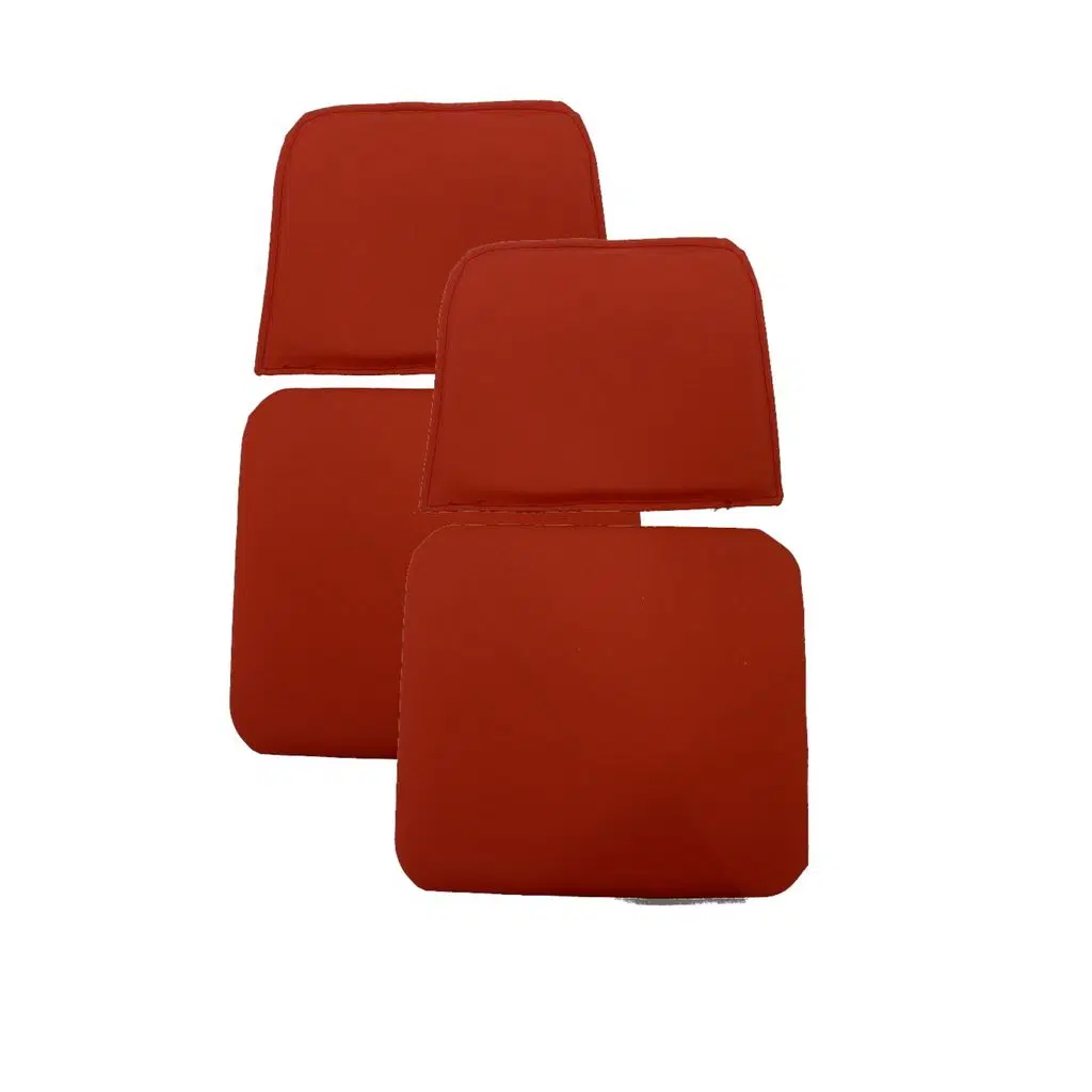 Knsz minder seti 2 li mazlum krm suni deri oturma ve sırt tel sandalyesi minderi bir arada