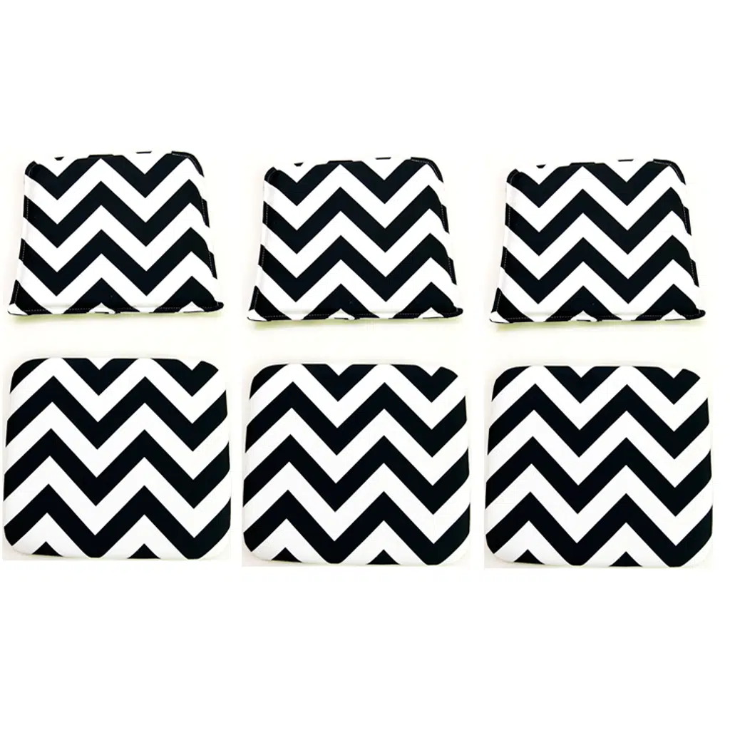 Knsz minder seti 3 lü mazlum aldo kumaş oturma ve sırt tel sandalyesi minderi bir arada