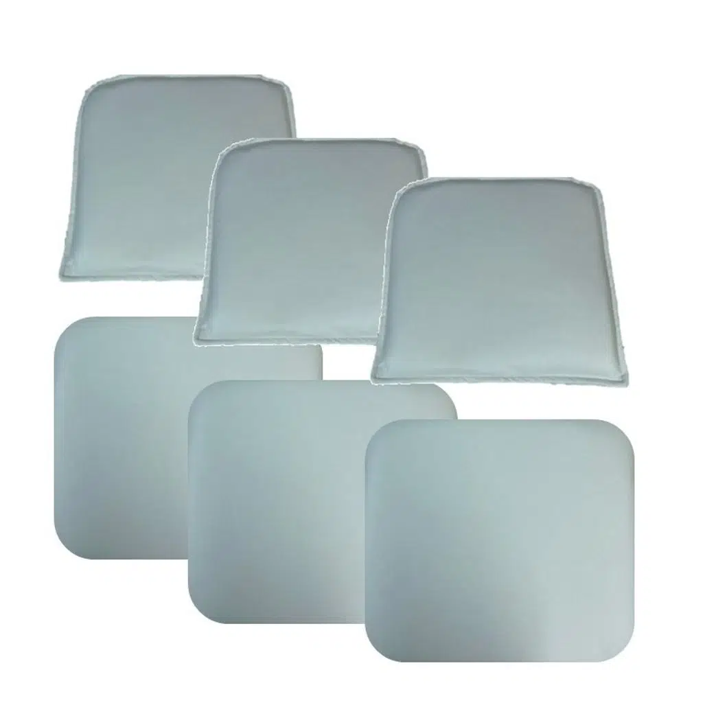 Knsz minder seti 3 lü mazlum byz suni deri oturma ve sırt tel sandalyesi minderi bir arada