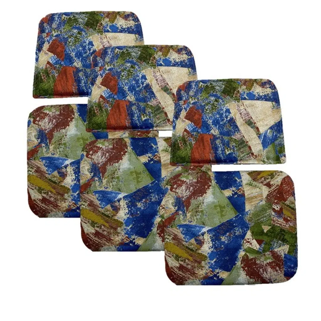 Knsz minder seti 3 lü mazlum geometrik desen oturma ve sırt tel sandalyesi minderi bir arada