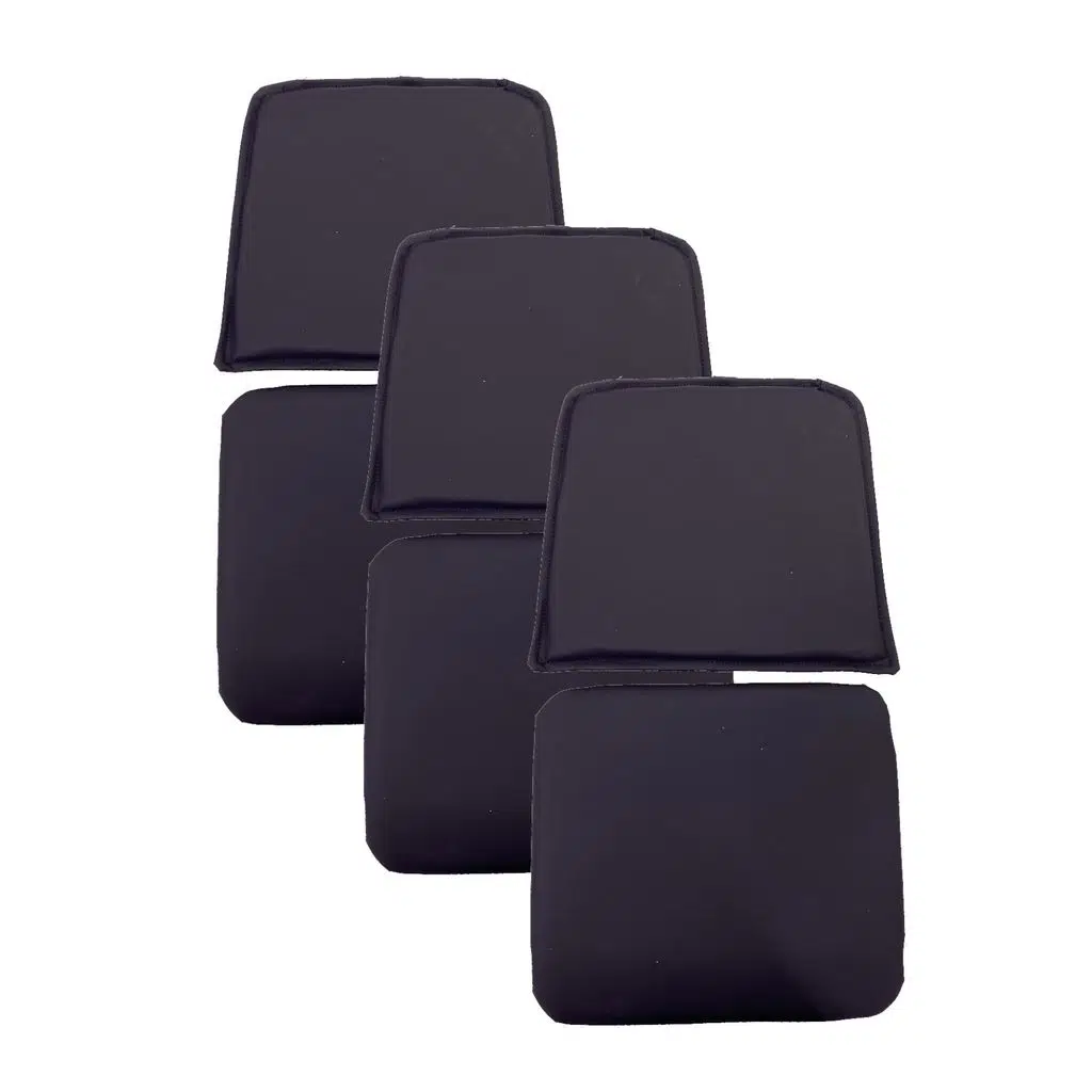 Knsz minder seti 3 lü mazlum mor suni deri oturma ve sırt tel sandalyesi minderi bir arada