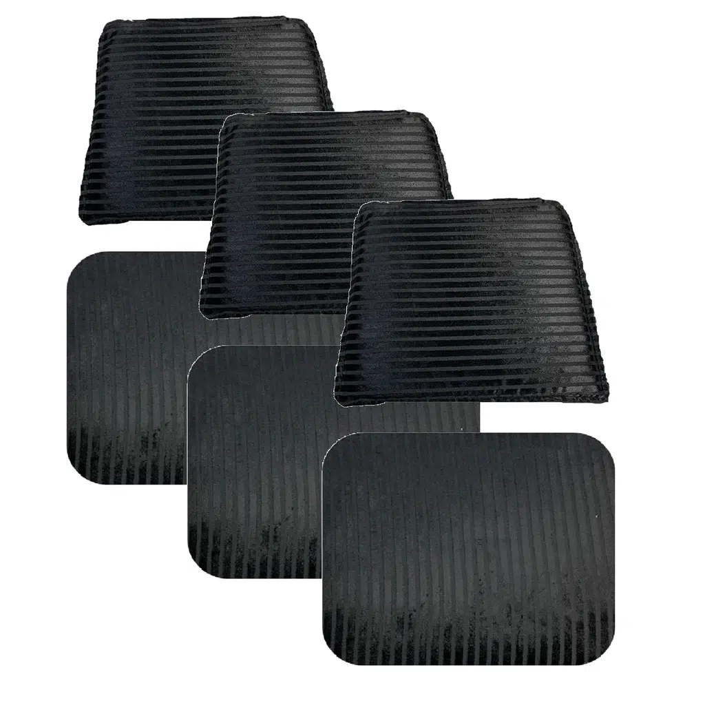 Knsz minder seti 3 lü mazlum siyah çizgili kumaş oturma ve sırt tel sandalyesi minderi bir arada