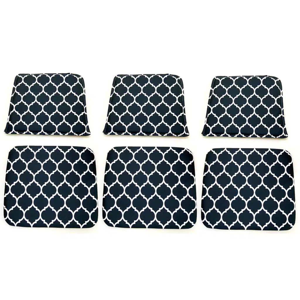 Knsz minder seti 3 lü mazlum viona kumaş oturma ve sırt tel sandalyesi minderi bir arada