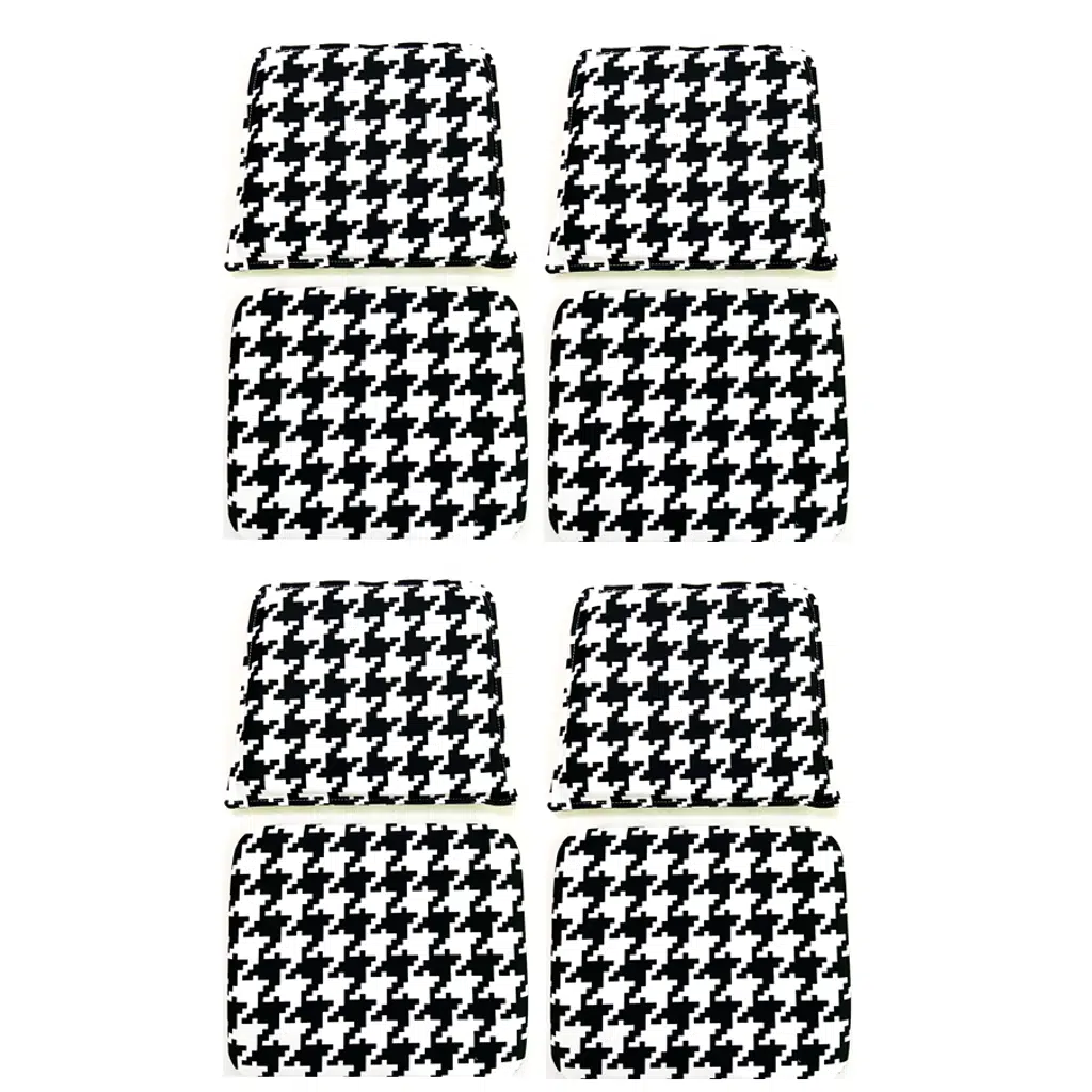 Knsz minder seti 4 lü mazlum kono kumaş oturma ve sırt tel sandalyesi minderi bir arada