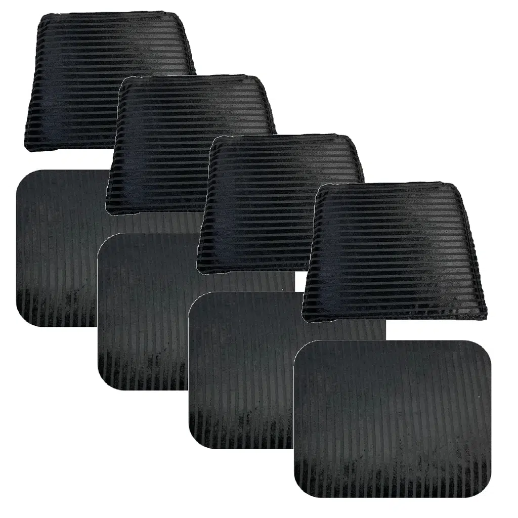 Knsz minder seti 4 lü mazlum siyah çizgili kumaş oturma ve sırt tel sandalyesi minderi bir arada