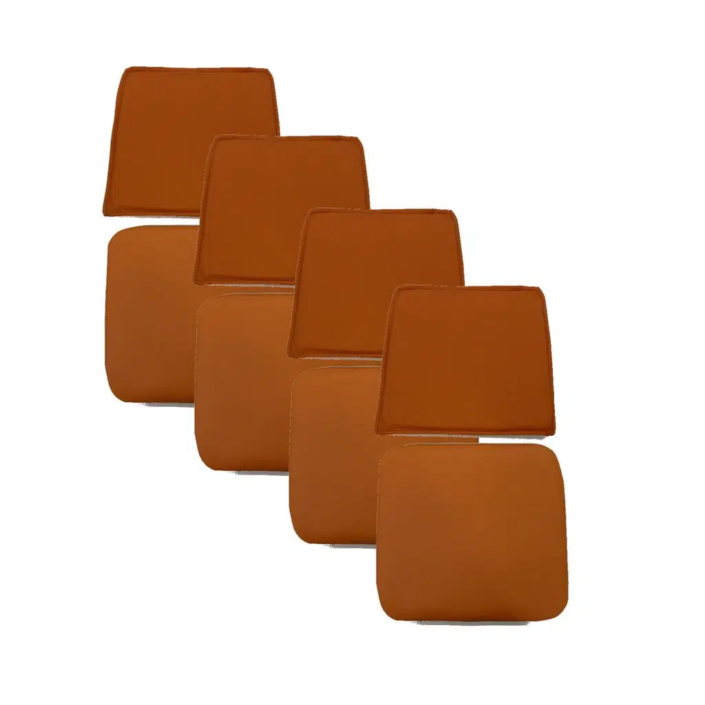 Knsz minder seti 4 lü mazlum trn suni deri oturma ve sırt tel sandalyesi minderi bir arada