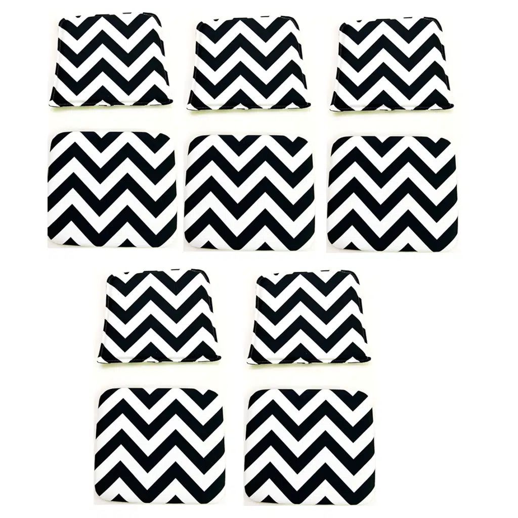 Knsz minder seti 5 li mazlum aldo kumaş oturma ve sırt tel sandalyesi minderi bir arada