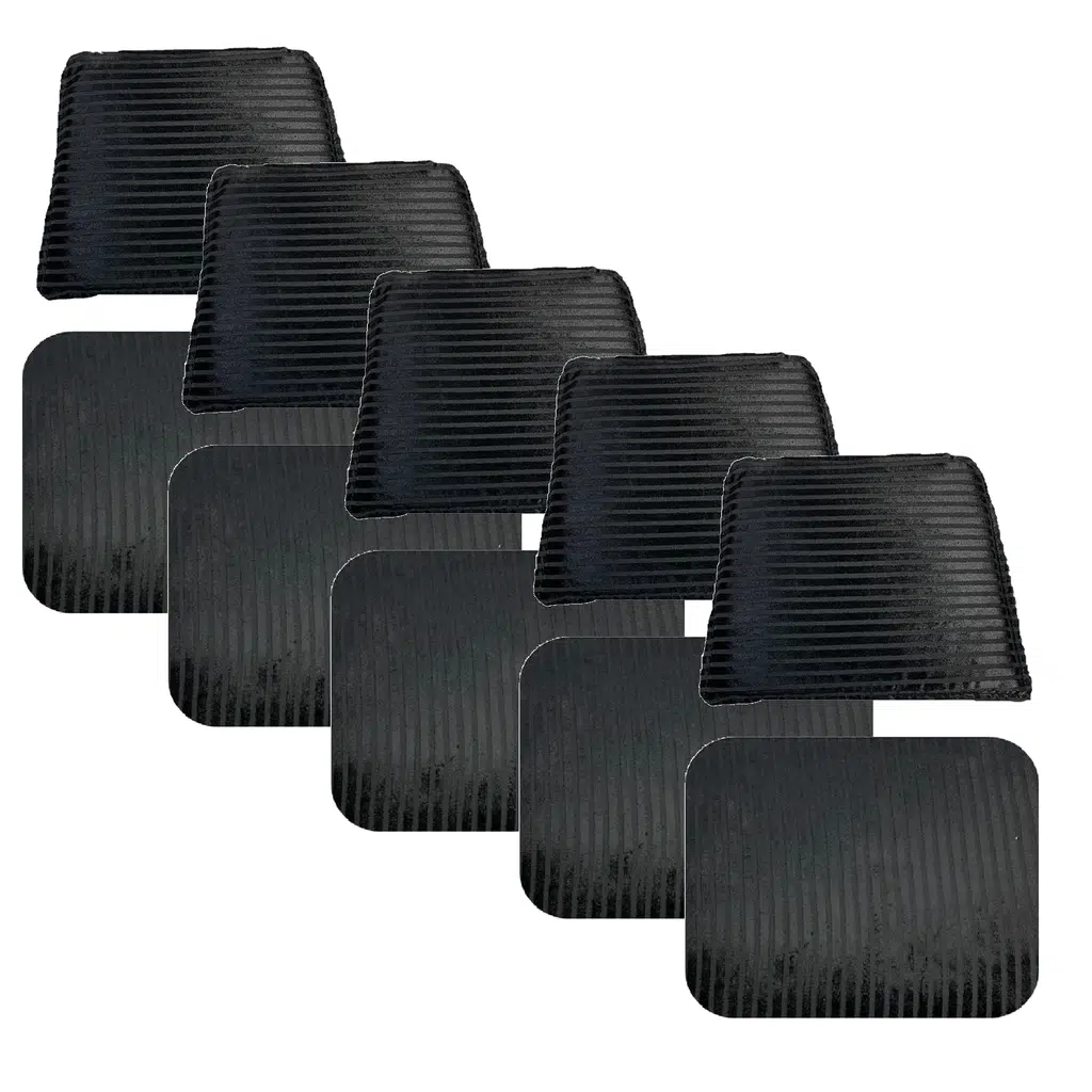 Knsz minder seti 5 li mazlum siyah çizgili kumaş oturma ve sırt tel sandalyesi minderi bir arada