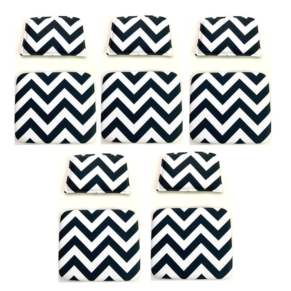 Knsz minder seti 5 li zng&mğr&uslu aldo kumaş tel bar sandalyesi oturma ve sırt minderi set