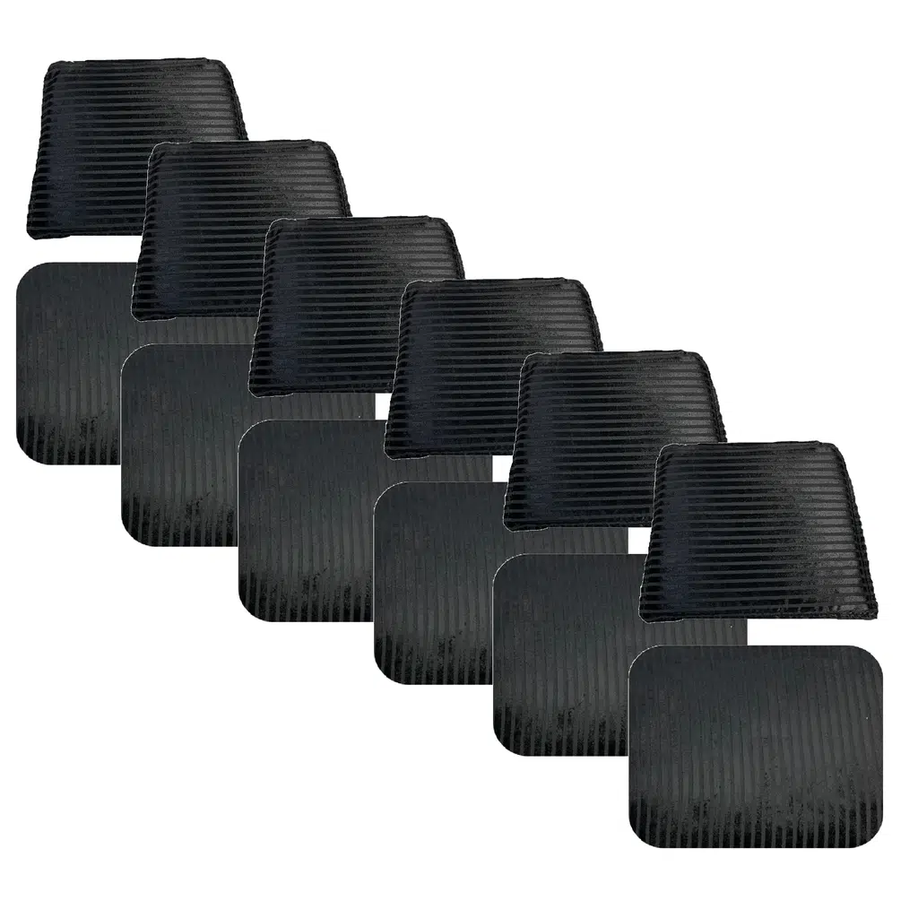 Knsz minder seti 6 lı mazlum siyah çizgili kumaş oturma ve sırt tel sandalyesi minderi bir arada