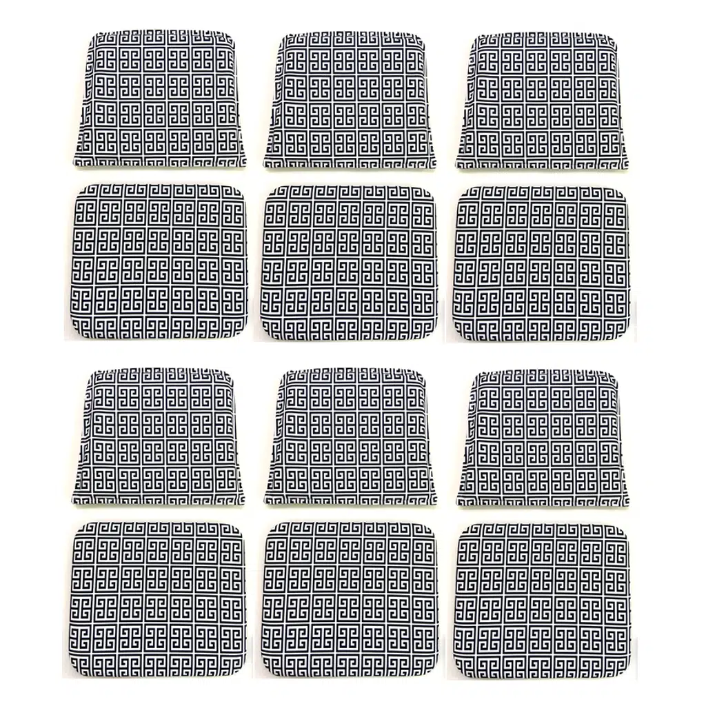 Knsz minder seti 6 lı mazlum talen kumaş oturma ve sırt tel sandalyesi minderi bir arada