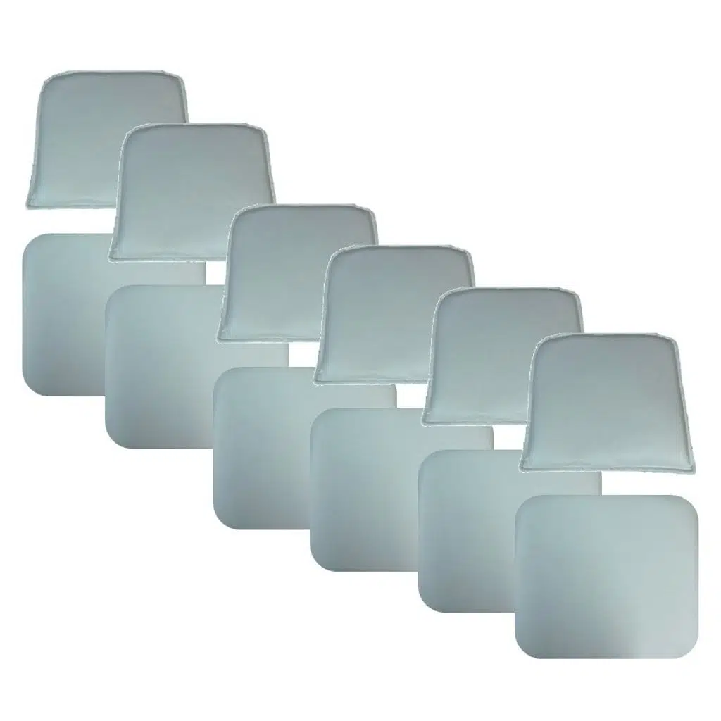 Knsz minder seti 6 lı zng&mğr&uslu byz suni deri tel bar sandalyesi oturma ve sırt minderi set