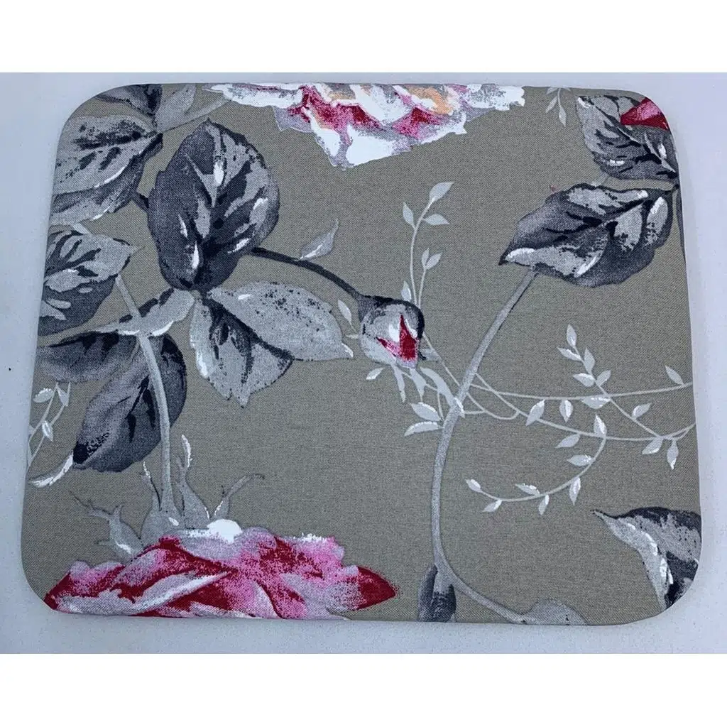 Knsz oturma minderi 1 li mazlum yaprak gri kumaş tel sandalyesi oturma yeri için