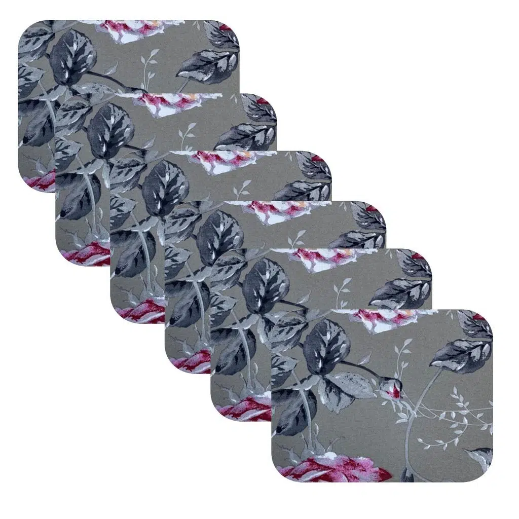 Knsz oturma minderi 6 lı artis&mutlu yaprak gri kumaş tel bar taburesi sandalyesi için