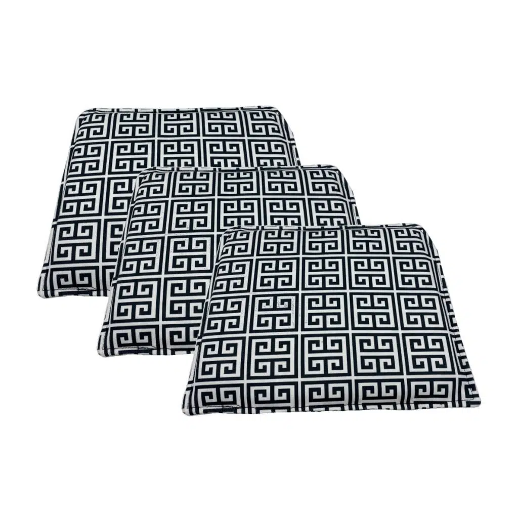 Knsz sırt minderi 3 lü mazlum talen kumaş cırtlı tel sandalyesi sırtı için