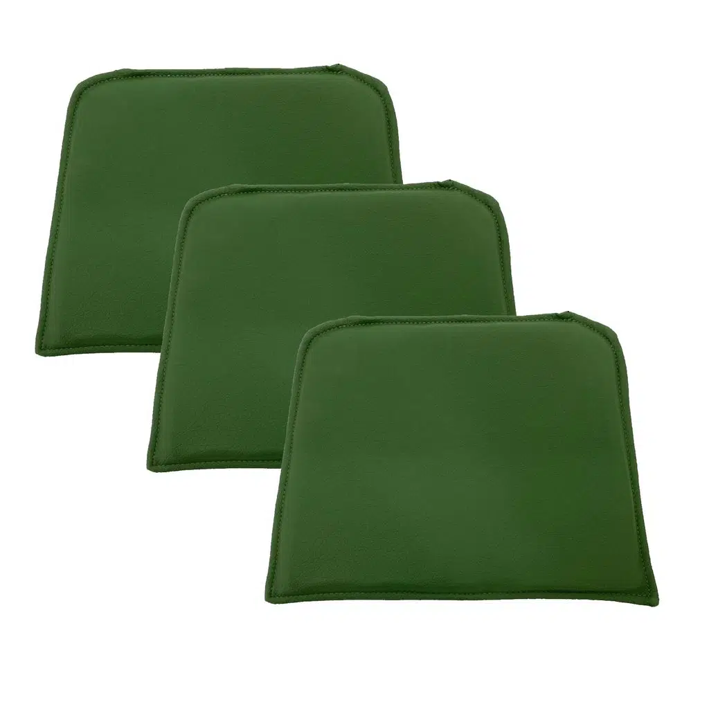 Knsz sırt minderi 3 lü mazlum yşl suni deri cırtlı tel sandalyesi sırtı için