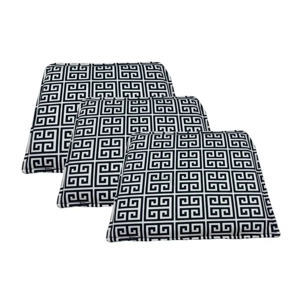 Knsz sırt minderi 3 lü zng&mğr&uslu talen kumaş cırtlı tel bar sandalyesi sırtı için