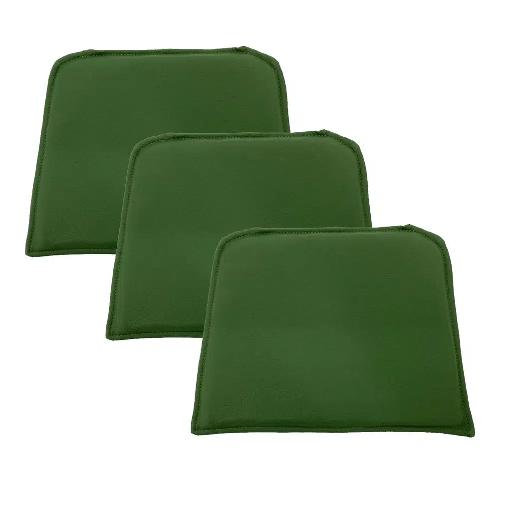 Knsz sırt minderi 3 lü zng&mğr&uslu yşl suni deri cırtlı tel bar sandalyesi sırtı için